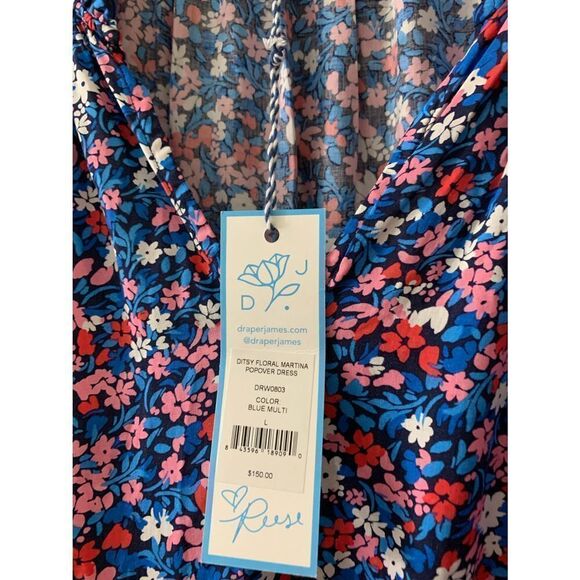 Draper James Martina Popover Dress in Spring Ditsy Floral - Picture 5 of 6